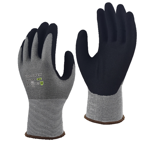 B6621A3 | Nitrile Frosted Gloves