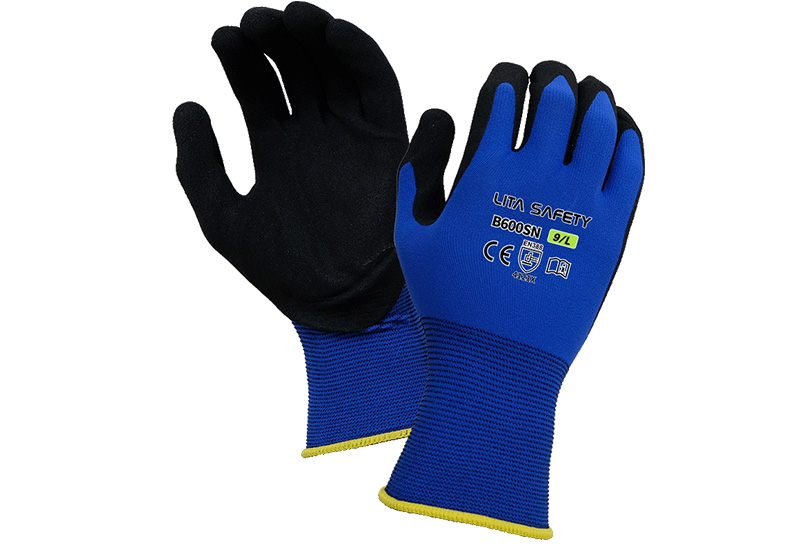 B600SN Nitrile Foam Grip Safety Gloves