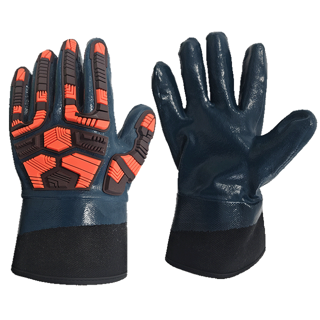 Impact nitrile safety cuff Chemistry Gloves