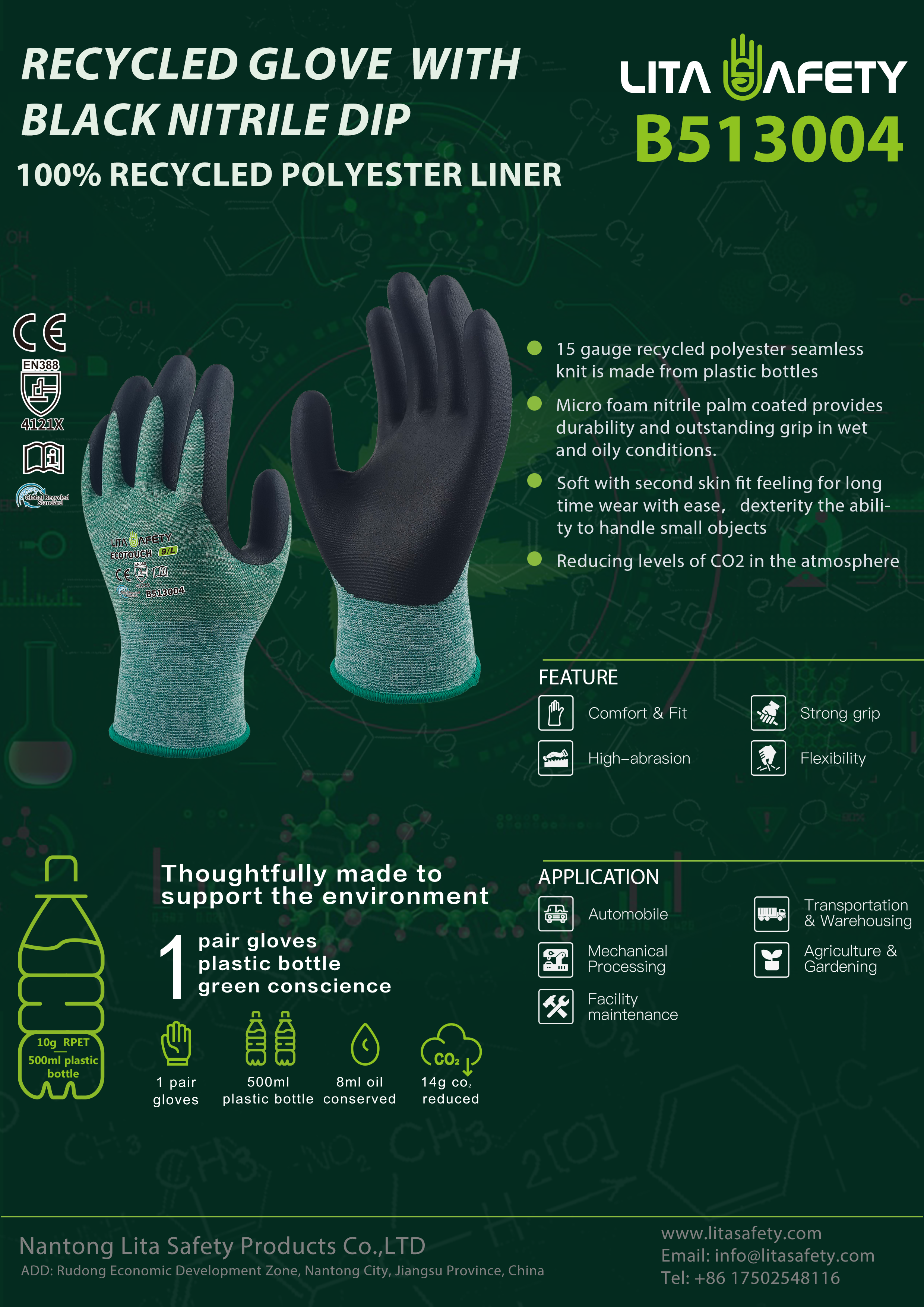 Sustainable Recycled Gloves