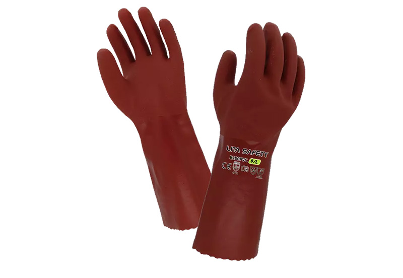 B100PVC-PVC-Chemical-Gloves